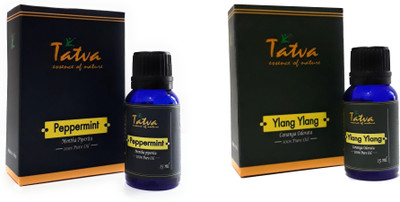 Tatva 100% Pure Essential Oil- COMBO (Peppermint 15ml & Ylang Ylang 15ml)(30 ml)
Tatva 100% Pure Essential Oil- COMBO (Peppermint 15ml & Ylang Ylang 15ml)(30 ml)