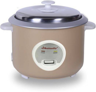 Butterfly AURA 2.8 Ltr BEIGE Electric Rice Cooker(2.8 L, Beige)