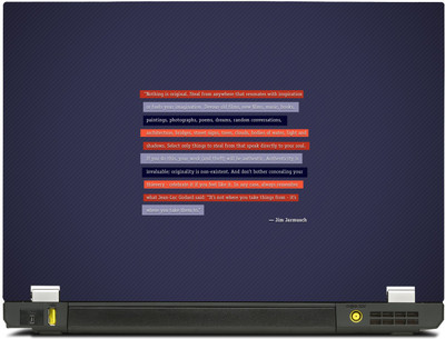 PosterMart Great Quotes Laptop Skin Type 42 - High Quality 3M Vinyl and Matt Lamination High Quality Laminated 3M Vinyl Laptop Decal 15
PosterMart Great Quotes Laptop Skin Type 42 - High Quality 3M Vinyl and Matt Lamination High Quality Laminated 3M Vinyl Laptop Decal 15