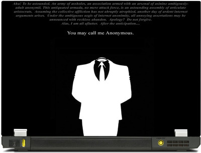 PosterMart Anonymous Laptop Skin Type 53 - High Quality 3M Vinyl and Matt Lamination High Quality Laminated 3M Vinyl Laptop Decal 15
PosterMart Anonymous Laptop Skin Type 53 - High Quality 3M Vinyl and Matt Lamination High Quality Laminated 3M Vinyl Laptop Decal 15
