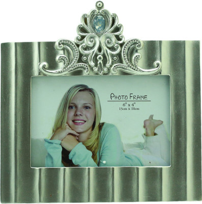 Importwala Ceramic Photo Frame(Silver, 1 Photos)
