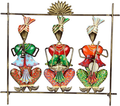 NG Art Ventura Set of 3 Handcrafted Musicians Wall Décor (14 Inches Tall) Decorative Showpiece - 35 cm(Iron, Multicolor)
NG Art Ventura Set of 3 Handcrafted Musicians Wall Décor (14 Inches Tall) Decorative Showpiece - 35 cm(Iron, Multicolor)