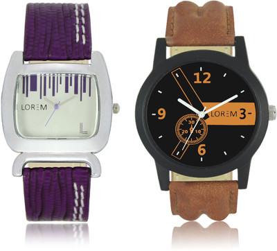 LOREM W06-1-207 New Stylish Best Designer Combo Hand Watch - For Men & Women