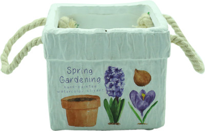 Importwala Hanndpainted Square Basket Ceramic Flower Basket without Artificial Flower & Plant(W: 11 cm x H: 10 cm x D: 11 cm)
Importwala Hanndpainted Square Basket Ceramic Flower Basket without Artificial Flower & Plant(W: 11 cm x H: 10 cm x D: 11 cm)