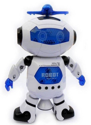 Golden Feather Dancing Robot (White, Blue)(White, Blue)