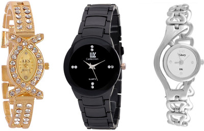 keepkart Golden AKS Black IIK Silver Glory CHAIN Combo Watches For Woman And Girls Watch - For Girls
keepkart Golden AKS Black IIK Silver Glory CHAIN Combo Watches For Woman And Girls Watch - For Girls