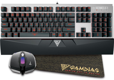 Gamdias Hermes E1 Mechanical Gaming Keyboard with Demeter E2 Optical Gaming Mouse and NYX E1 Mousepad Combo Set
Gamdias Hermes E1 Mechanical Gaming Keyboard with Demeter E2 Optical Gaming Mouse and NYX E1 Mousepad Combo Set