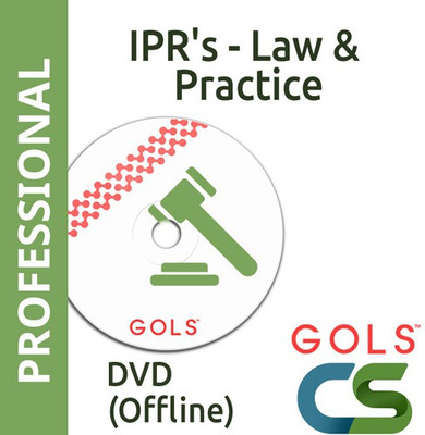 GOLSOnlineCoaching CS Professional IPR's Law & Practice Offline(DVDs and Pendrive)
GOLSOnlineCoaching CS Professional IPR's Law & Practice Offline(DVDs and Pendrive)