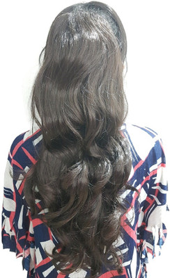 Kabello Long Curled Wavy Clip in/on Ponytail Synthetic Hair Extension