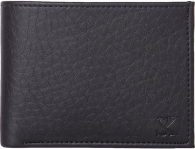Styler King Men Black Artificial Leather Wallet(14 Card Slots)