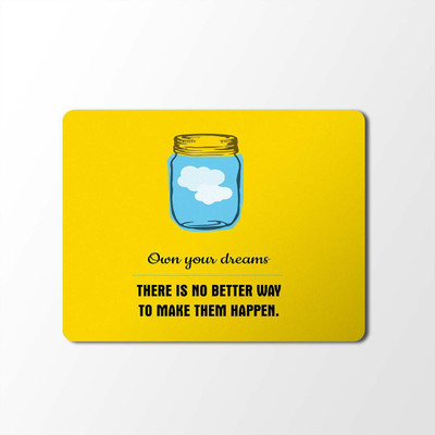 100yellow Mouse Pad | Motivational Quotes Designer Mouse Pad | Designer High Quality Waterproof Coating Gaming Mouse Padmp-488 Mousepad(Multicolor)
100yellow Mouse Pad | Motivational Quotes Designer Mouse Pad | Designer High Quality Waterproof Coating Gaming Mouse Padmp-488 Mousepad(Multicolor)