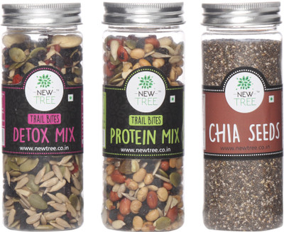 New Tree Trail Bites Detox Mix, Trail Bites Protein Mix, Chia Seeds Set of 3 Assorted Nuts(540 g, Plastic Bottle)
New Tree Trail Bites Detox Mix, Trail Bites Protein Mix, Chia Seeds Set of 3 Assorted Nuts(540 g, Plastic Bottle)