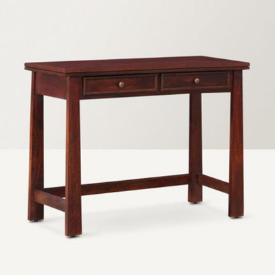 Wood Mania Solid Wood Study Table(Free Standing, Finish Color - Honey)