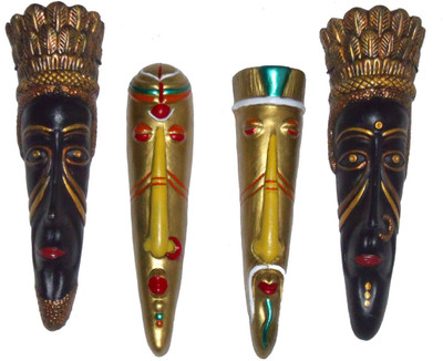 rsoh village hand artz king queen and adibasi combo decorative wall hanging masks Decorative Showpiece - 29 cm(Terracotta, Multicolor)
rsoh village hand artz king queen and adibasi combo decorative wall hanging masks Decorative Showpiece - 29 cm(Terracotta, Multicolor)