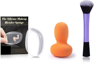 Kelley Silicone Makeup Sponge For Blending Foundation With Original Beauty Blender And Expert Base Flawless Face Blush Brush(Set of 3)
Kelley Silicone Makeup Sponge For Blending Foundation With Original Beauty Blender And Expert Base Flawless Face Blush Brush(Set of 3)