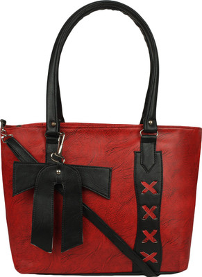 SEADOLPHIN Hand-held Bag(Red, Black), Black;red
