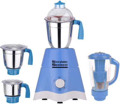 SilentPowerSunmeet MG17-TA-STR-225 600 W Juicer Mixer Grinder(Blue, 4 Jars)