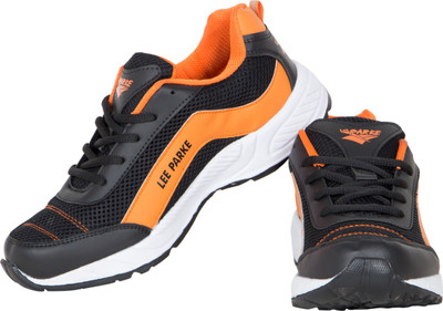 Lee parke Lee parke Sports Shoe SR-201-BLACK_ORANGE Running Shoes For Men(Black