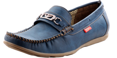 Zebra Mens Casual exchange loafers Loafers For Men(Blue