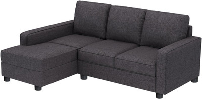 GIOTEAK Fabric 3 Seater Sofa(Finish Color - Grey)