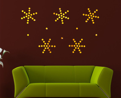 naveed arts Acrylic Sticker Sticker(Pack of 100, Gold
