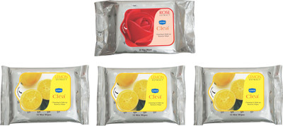 Ginni Makeup Remover & Cleansing Wet Wipes Combo Set-Lemon(Set of 3)(Pack of 10) & Rose(Pack of 30)(Pack of 60)
Ginni Makeup Remover & Cleansing Wet Wipes Combo Set-Lemon(Set of 3)(Pack of 10) & Rose(Pack of 30)(Pack of 60)