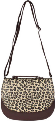 Rapidcostore Girls Casual Brown PU Sling Bag
