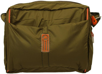 aaradhya creations Boys Sports Green PU Sling Bag