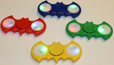 DINAARKAN COMBO OF 4 BATMAN SPINNER SET WITH LIGHT(Red, Yellow, Blue, Green)