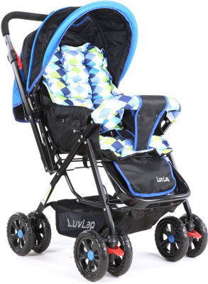 LuvLap Sunshine Baby Stroller - Blue Checks Stroller(3, Blue)