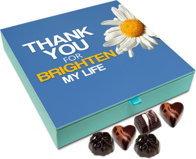Chocholik Gift Box - Thank You For Brightening My Life Chocolate Box - 9pc Truffles(108 g)
Chocholik Gift Box - Thank You For Brightening My Life Chocolate Box - 9pc Truffles(108 g)