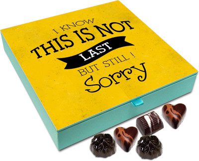 Chocholik Gift Box - This Is Not Last For Still Sorry Chocolate Box - 9pc Truffles(108 g)
Chocholik Gift Box - This Is Not Last For Still Sorry Chocolate Box - 9pc Truffles(108 g)