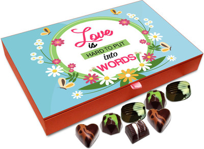 Chocholik Gift Box - Love Is Hard To Put Into Words Chocolate Box - 12pc Truffles(144 g)
Chocholik Gift Box - Love Is Hard To Put Into Words Chocolate Box - 12pc Truffles(144 g)