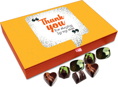 Chocholik Gift Box - Thank You For Staying By My Side Chocolate Box - 12pc Truffles(144 g)
Chocholik Gift Box - Thank You For Staying By My Side Chocolate Box - 12pc Truffles(144 g)