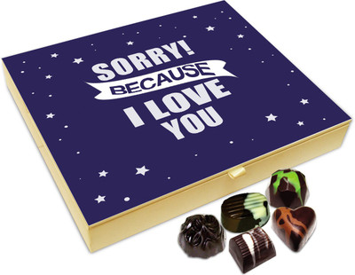 Chocholik Gift Box - Sorry Because I Love You Chocolate Box - 20pc Truffles(240 g)
Chocholik Gift Box - Sorry Because I Love You Chocolate Box - 20pc Truffles(240 g)