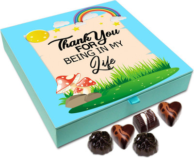 Chocholik Gift Box - Thanks For Being There In My Life Chocolate Box - 9pc Truffles(108 g)
Chocholik Gift Box - Thanks For Being There In My Life Chocolate Box - 9pc Truffles(108 g)