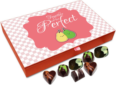 Chocholik Gift Box - Together We Are Perfect Chocolate Box - 12pc Truffles(144 g)
Chocholik Gift Box - Together We Are Perfect Chocolate Box - 12pc Truffles(144 g)