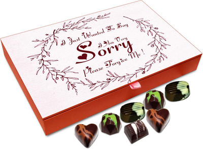 Chocholik Gift Box - I Just Wanted To Say I Am Sorry Chocolate Box - 12pc Truffles(144 g)
Chocholik Gift Box - I Just Wanted To Say I Am Sorry Chocolate Box - 12pc Truffles(144 g)