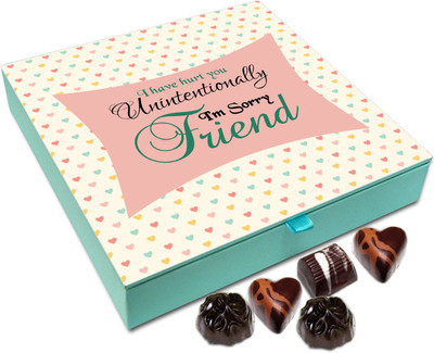 Chocholik Gift Box - Sorry If I Hurt You Unintentionally Chocolate Box - 9pc Truffles(108 g)
Chocholik Gift Box - Sorry If I Hurt You Unintentionally Chocolate Box - 9pc Truffles(108 g)