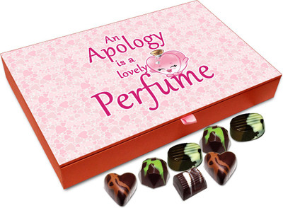 Chocholik Gift Box - An Apology Is A Lovely Perfume Chocolate Box - 12pc Truffles(144 g)
Chocholik Gift Box - An Apology Is A Lovely Perfume Chocolate Box - 12pc Truffles(144 g)