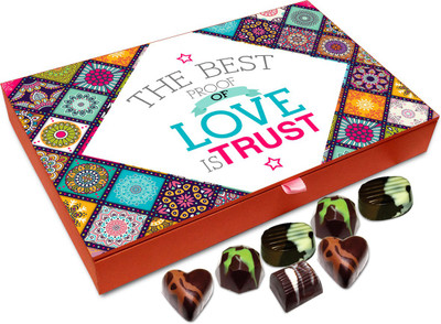Chocholik Gift Box - Best Proof Of Love Is Trust Chocolate Box - 12pc Truffles(144 g)
Chocholik Gift Box - Best Proof Of Love Is Trust Chocolate Box - 12pc Truffles(144 g)