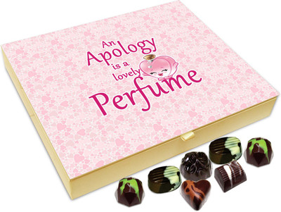 Chocholik Gift Box - An Apology Is A Lovely Perfume Chocolate Box - 20pc Truffles(240 g)
Chocholik Gift Box - An Apology Is A Lovely Perfume Chocolate Box - 20pc Truffles(240 g)