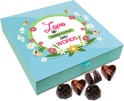 Chocholik Gift Box - Love Is Hard To Put Into Words Chocolate Box - 9pc Truffles(108 g)
Chocholik Gift Box - Love Is Hard To Put Into Words Chocolate Box - 9pc Truffles(108 g)
