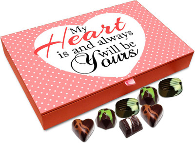 Chocholik Gift Box - My Heart Will Always Be Yours Chocolate Box - 12pc Truffles(144 g)
Chocholik Gift Box - My Heart Will Always Be Yours Chocolate Box - 12pc Truffles(144 g)