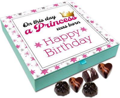Chocholik Gift Box - A Princess Was Born On This Day Chocolate Box - 9pc Truffles(108 g)
Chocholik Gift Box - A Princess Was Born On This Day Chocolate Box - 9pc Truffles(108 g)
