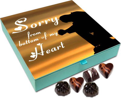 Chocholik Gift Box - Sorry From The Bottom Of My Heart Chocolate Box - 9pc Truffles(108 g)
Chocholik Gift Box - Sorry From The Bottom Of My Heart Chocolate Box - 9pc Truffles(108 g)