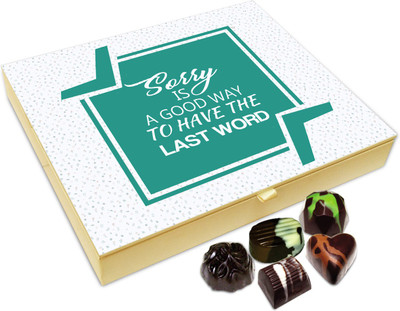 Chocholik Gift Box - Sorry Is The Good way To Have Last Word Chocolate Box - 20pc Truffles(240 g)
Chocholik Gift Box - Sorry Is The Good way To Have Last Word Chocolate Box - 20pc Truffles(240 g)