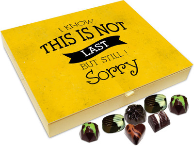 Chocholik Gift Box - This Is Not Last For Still Sorry Chocolate Box - 20pc Truffles(240 g)
Chocholik Gift Box - This Is Not Last For Still Sorry Chocolate Box - 20pc Truffles(240 g)