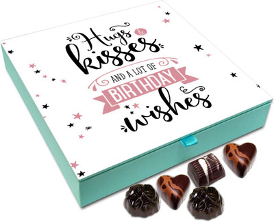 Chocholik Gift Box - Hugs Kisses And Lots Of Birthday Wishes Chocolate Box - 9pc Truffles(108 g)
Chocholik Gift Box - Hugs Kisses And Lots Of Birthday Wishes Chocolate Box - 9pc Truffles(108 g)