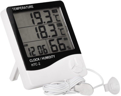 HTC 103 - CTH Thermo Hygrometer HTC-2 With External Sensing Probe Thermometer(Black, Grey)
HTC 103 - CTH Thermo Hygrometer HTC-2 With External Sensing Probe Thermometer(Black, Grey)